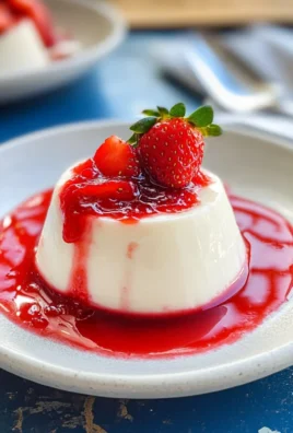 Panna cotta alle fragole