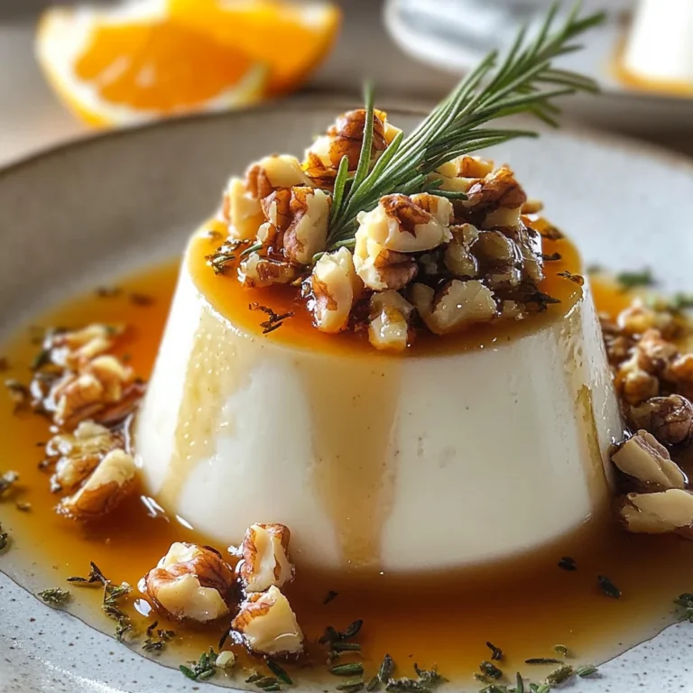 Panna cotta salata raffinata
