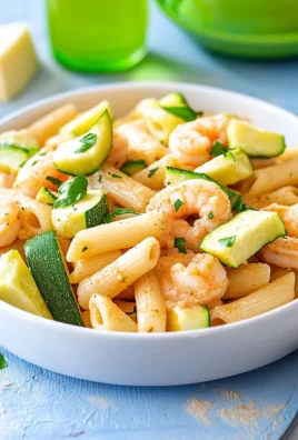 Pasta fredda zucchine e gamberi