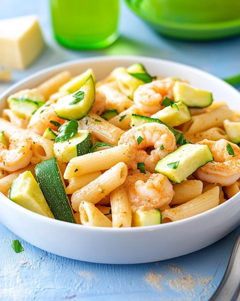 Pasta fredda zucchine e gamberi