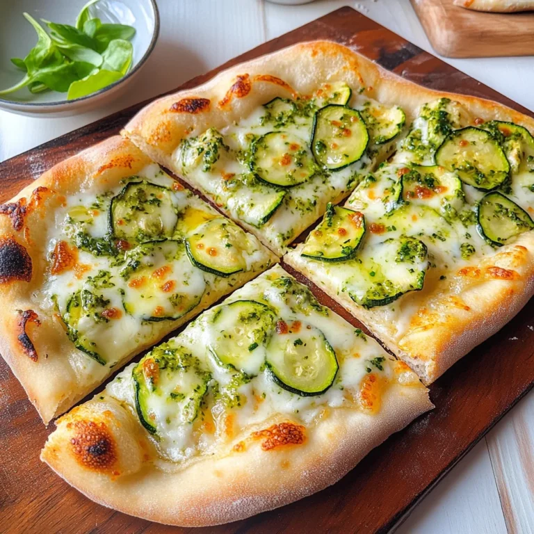 Pizza bianca con zucchine