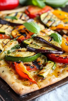 Pizza con verdure grigliate