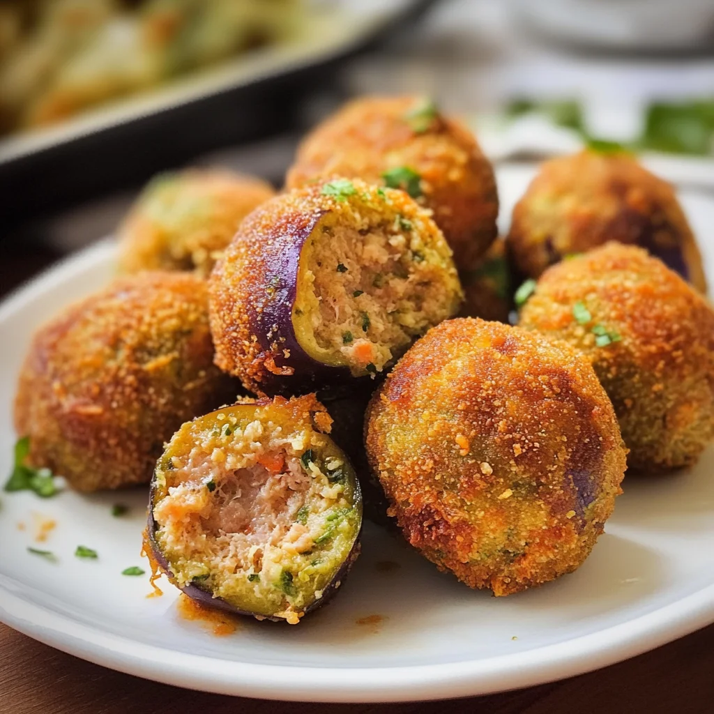 Polpette di melanzane e tonno