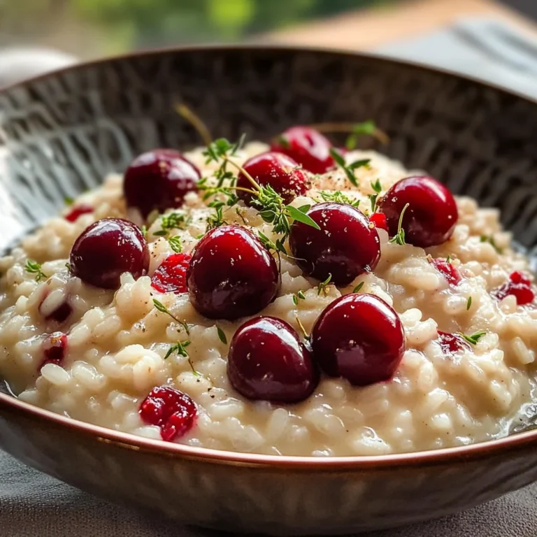 Risotto ciliegie e robiola