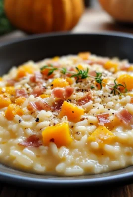 Risotto zucca e speck