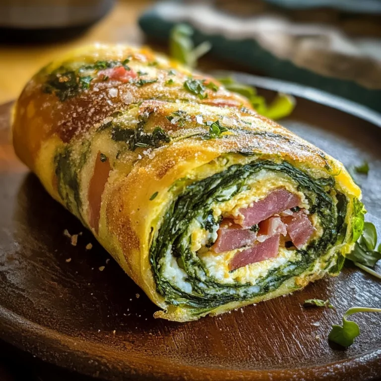 Rotolo di frittata verde