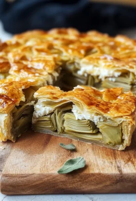 Rustico con carciofi e ricotta