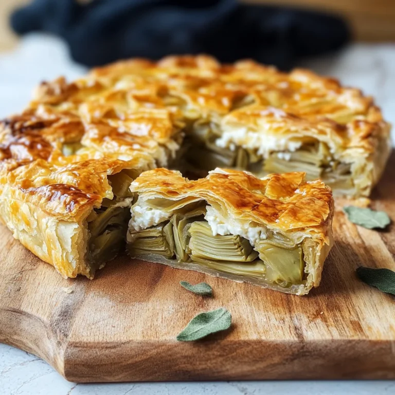 Rustico con carciofi e ricotta