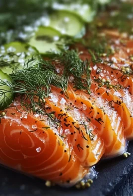 Salmone marinato al sale e arancia
