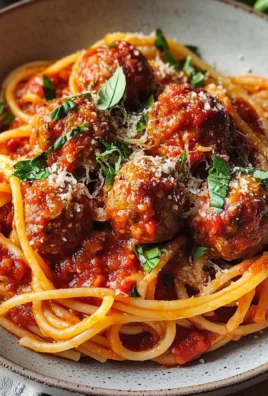 Spaghetti con polpettine e sugo