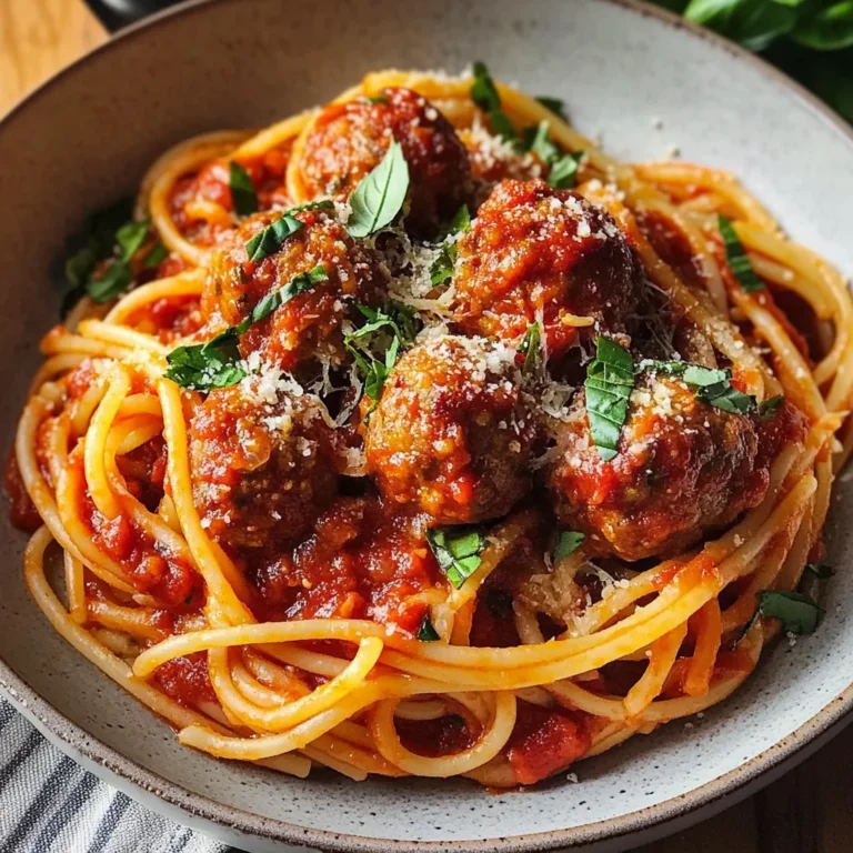 Spaghetti con polpettine e sugo