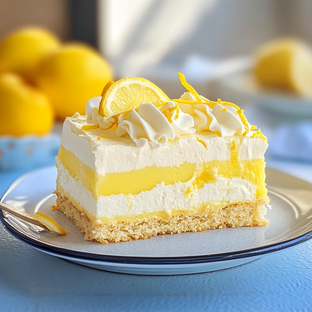 Torta fredda al limone