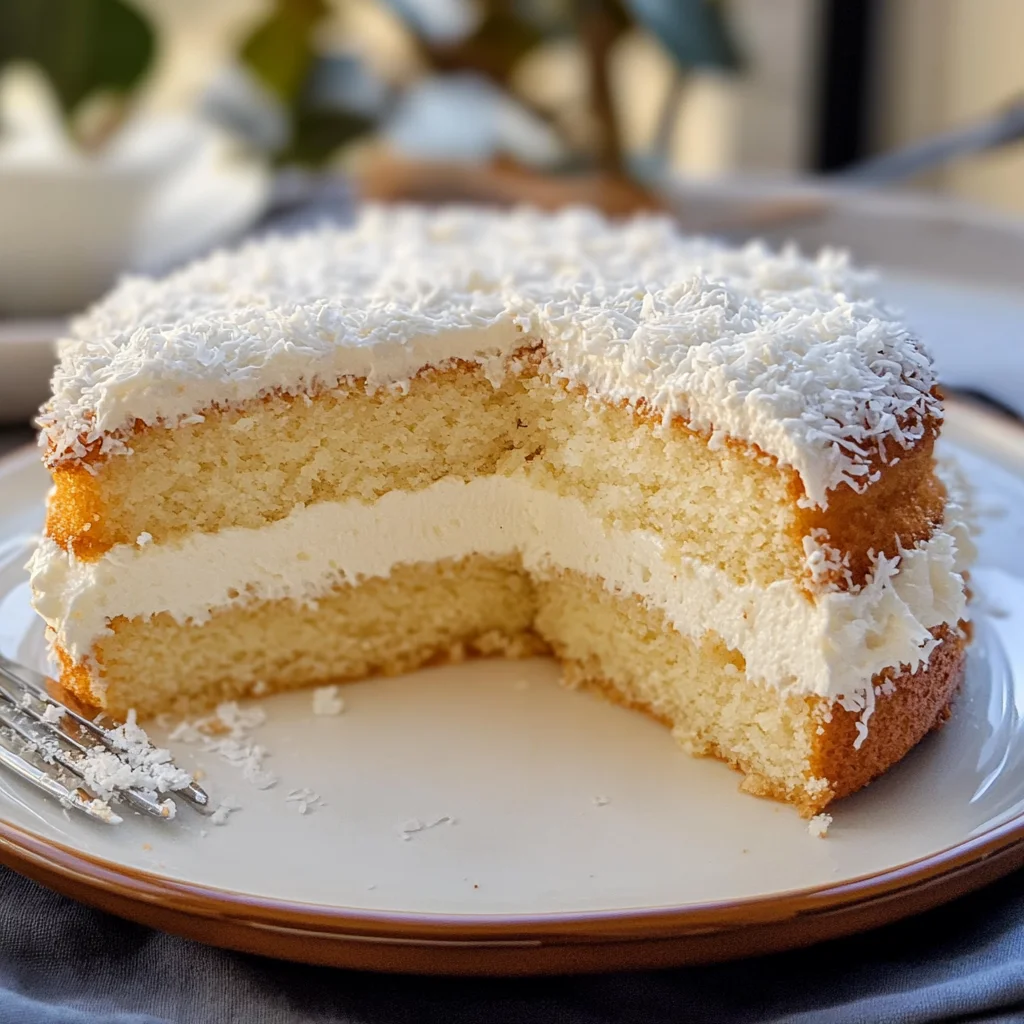 Torta paradiso al cocco