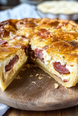 Torta rustica al formaggio e salumi
