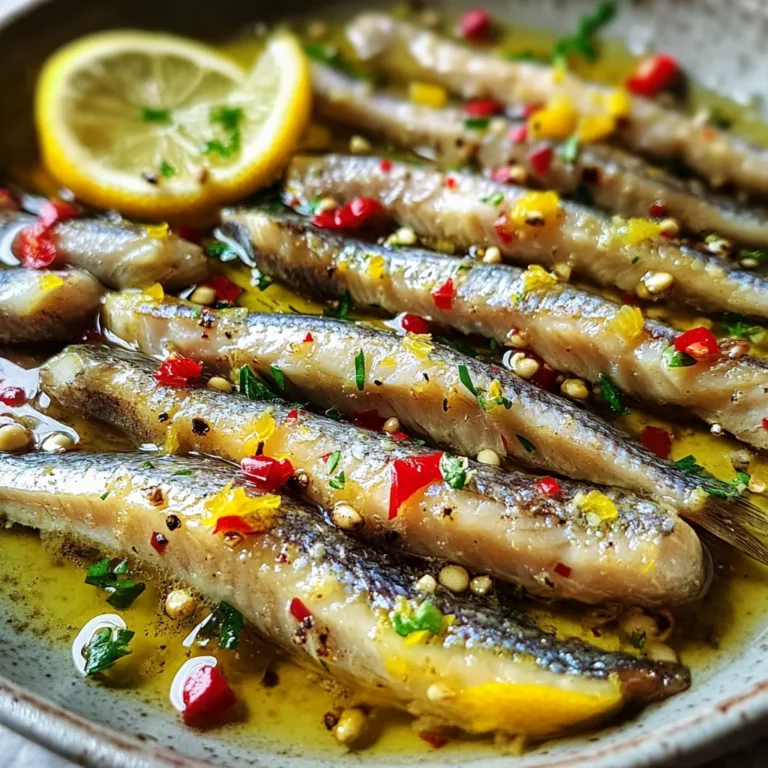 Alici marinate con limone