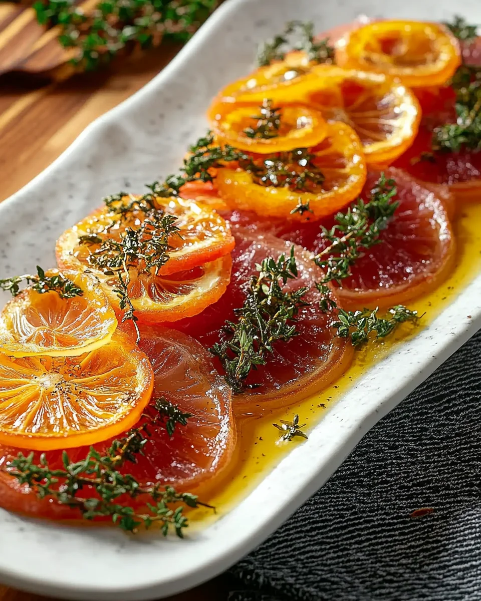 Antipasto fresco con arance