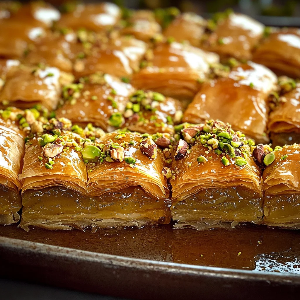 Baklava con noci e miele