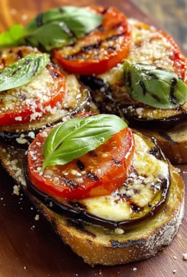Bruschetta al pomodoro e melanzane