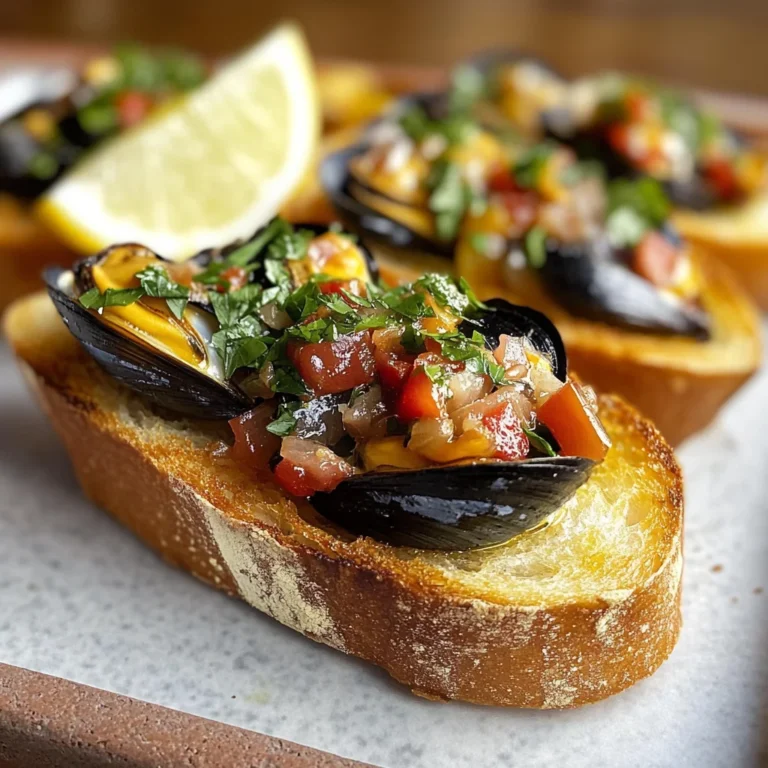 Bruschetta alle cozze saporita