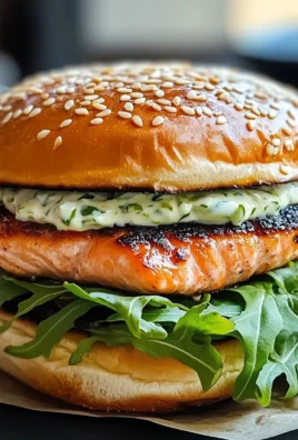 Burger di salmone con misticanza