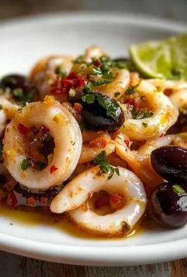 Calamari con olive e lime
