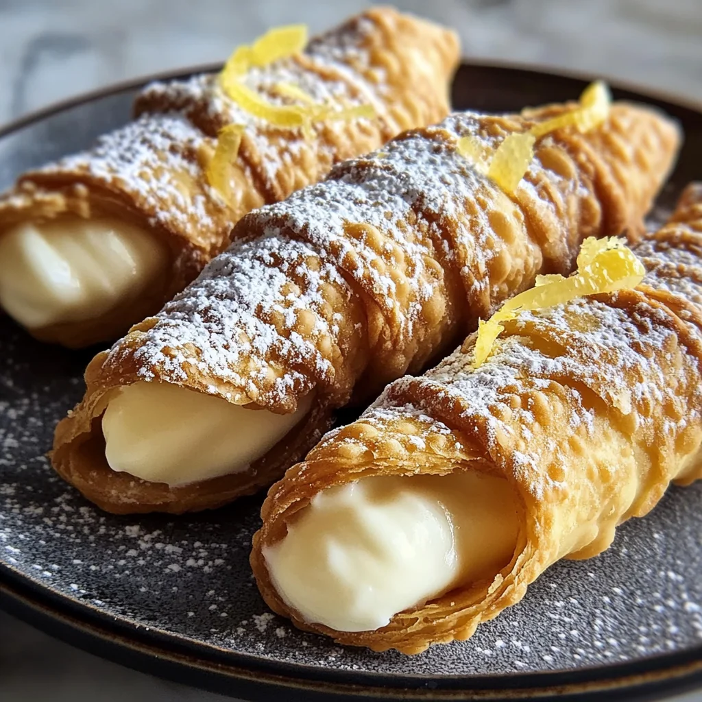 Cannoli di pasta sfoglia