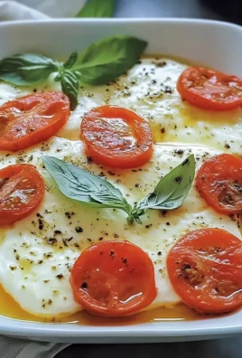 Caprese di mozzarella gratinata