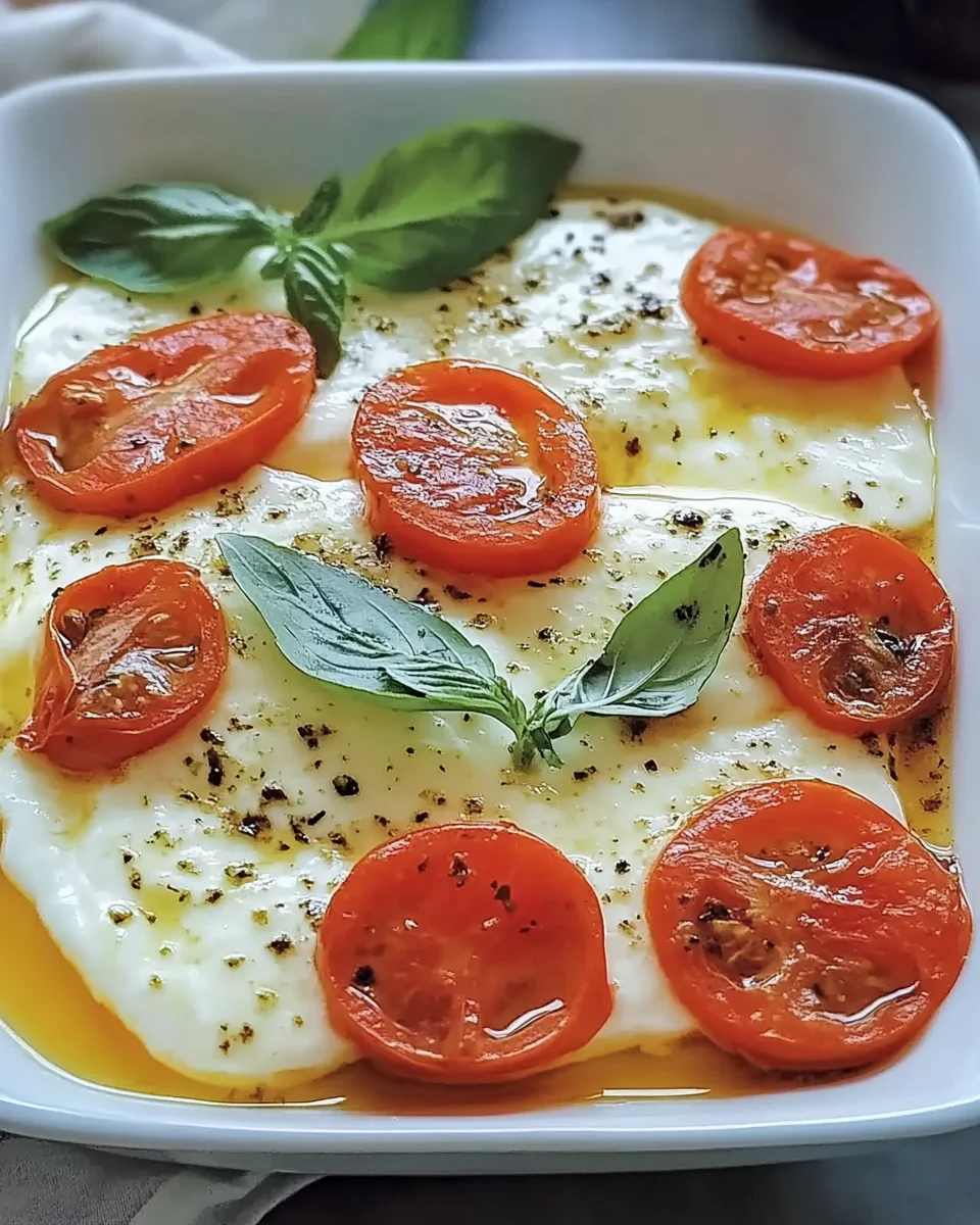 Caprese di mozzarella gratinata