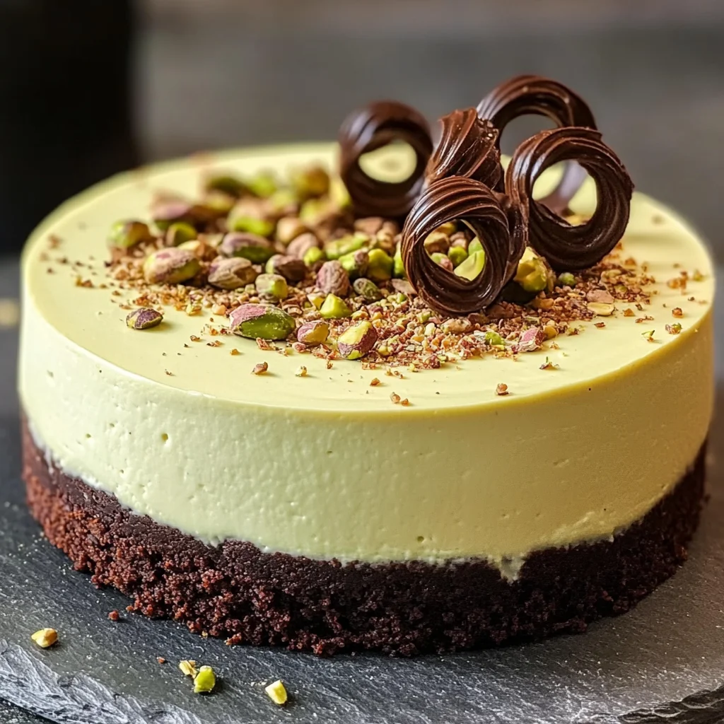 Cheesecake al pistacchio cremosa