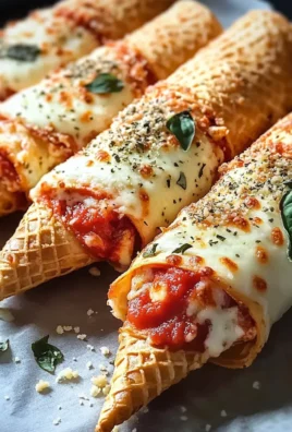 Coni di pizza farciti