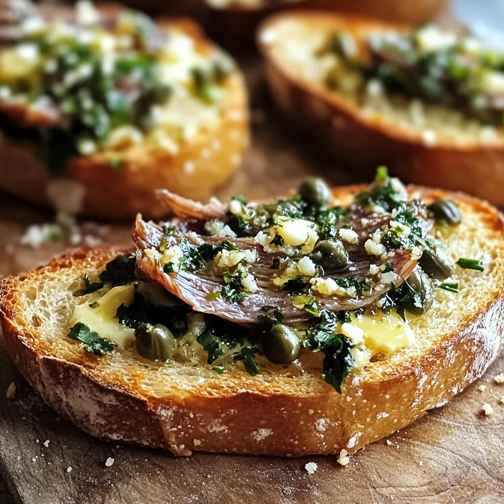 Crostini toscani con acciughe