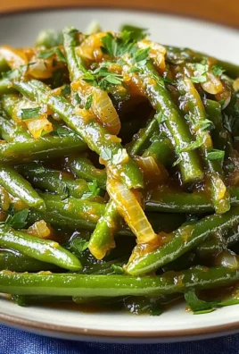 Fagiolini agrodolci con cipollotti