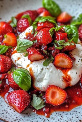 Fragole e burrata con chutney