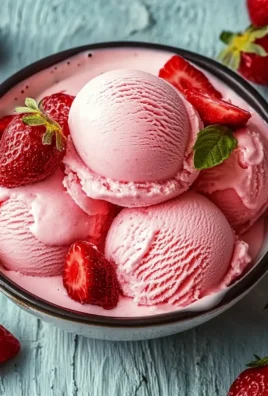 Gelato alla fragola cremoso