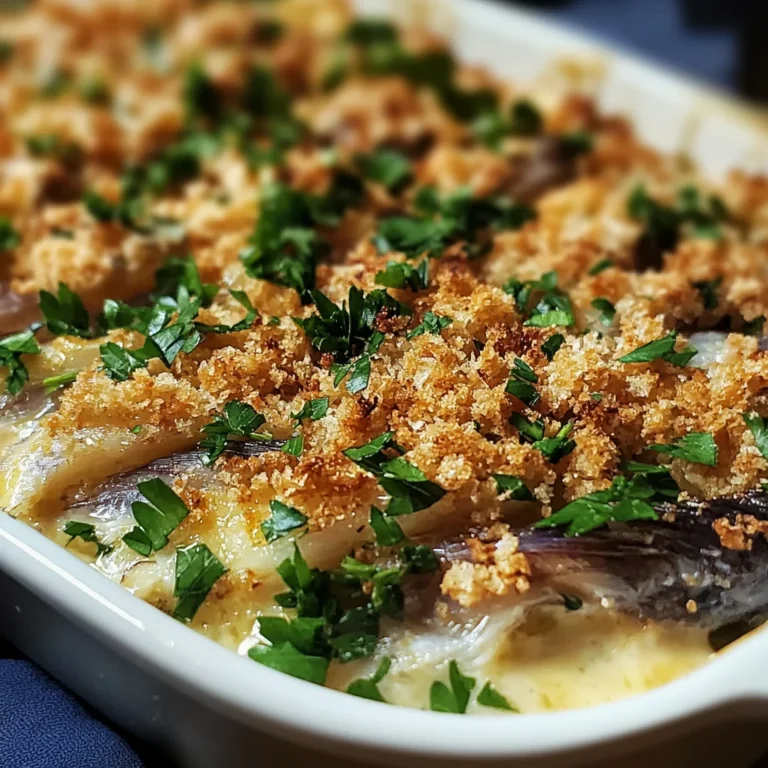 Gratin di acciughe saporito