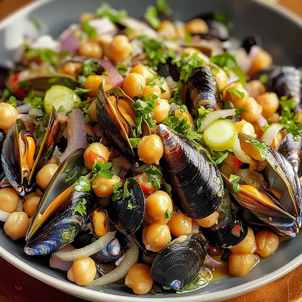 Insalata con ceci e cozze