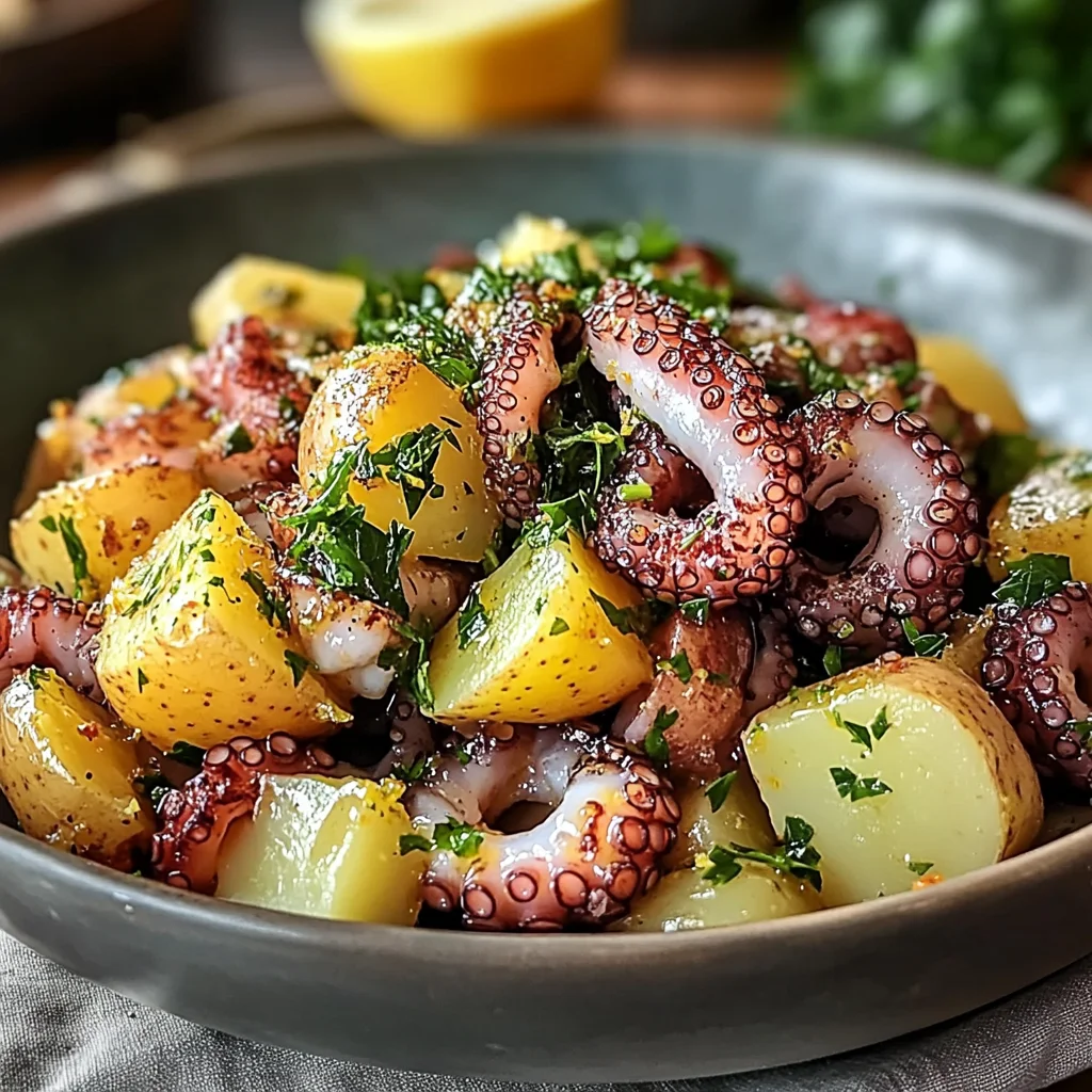 Insalata di polpo con patate