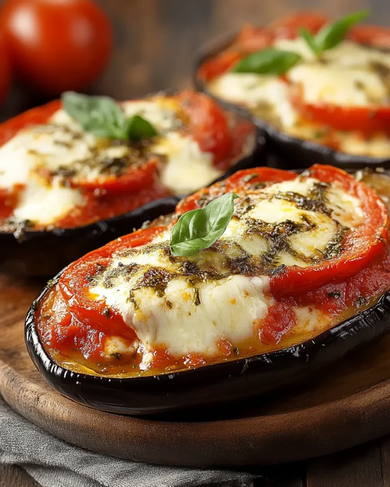 Melanzane ripiene pomodoro e mozzarella