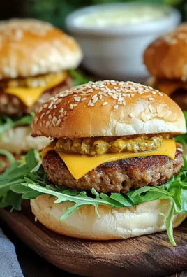 Mini hamburger con senape