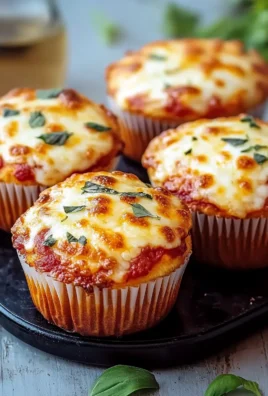 Muffin pizza con mozzarella