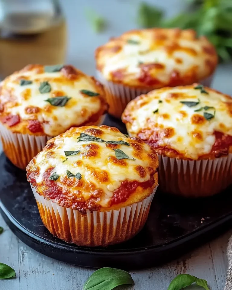 Muffin pizza con mozzarella