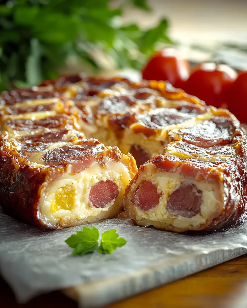 Pancettone con frittata gustosa