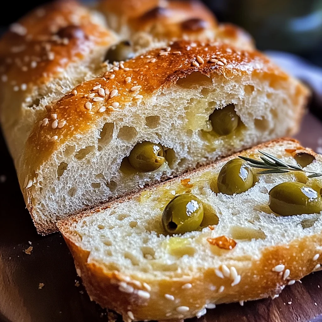 Pane alle olive fatto in casa