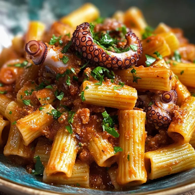 Pasta al ragù di polpo