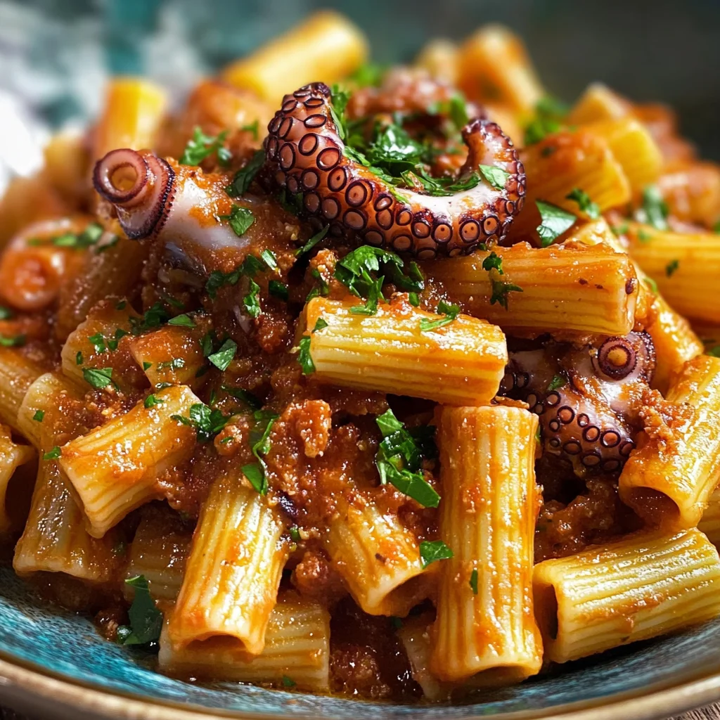 Pasta al ragù di polpo