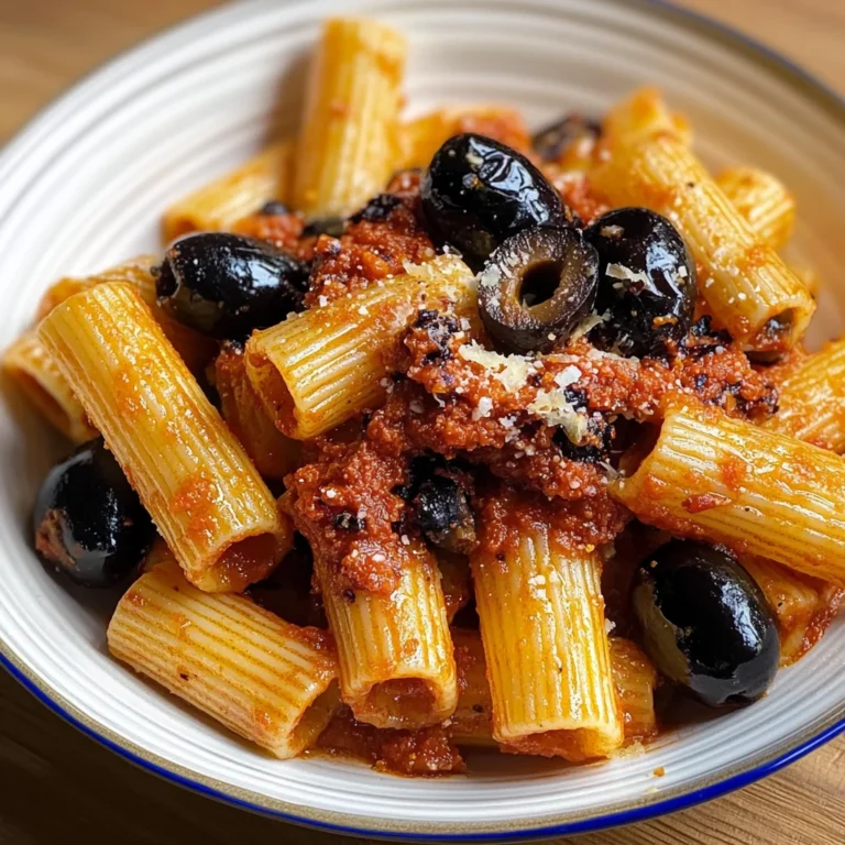 Pasta con 'nduja e olive