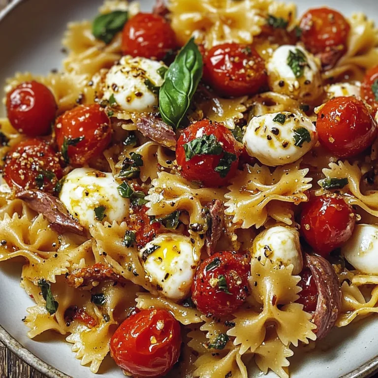 Pasta con pomodorini e acciughe