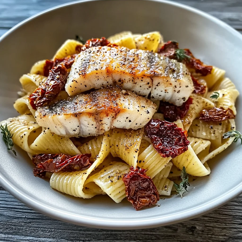 Pasta con triglie e pomodori