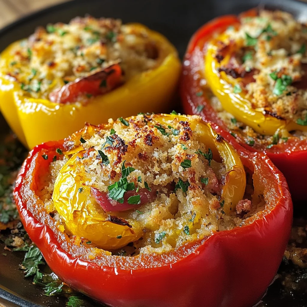 Peperoni ripieni alla semplice