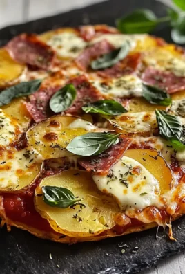 Pizza di patate gustosa